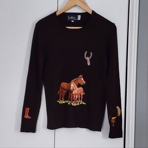 Leroy Horse Graphic Long Sleeve Shirt